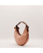Sac Hobo Moon marron - 30 x 16 x 3 cm
