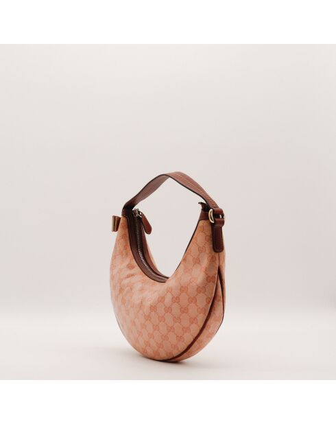 Sac Hobo Moon marron - 30 x 16 x 3 cm
