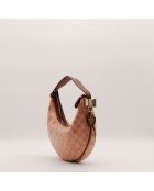 Sac Hobo Moon marron - 30 x 16 x 3 cm
