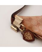 Sac Hobo Moon marron - 30 x 16 x 3 cm