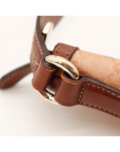 Sac Hobo Moon marron - 30 x 16 x 3 cm