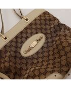 Tote bag 1955 marron - 25 x 31 x 13 cm
