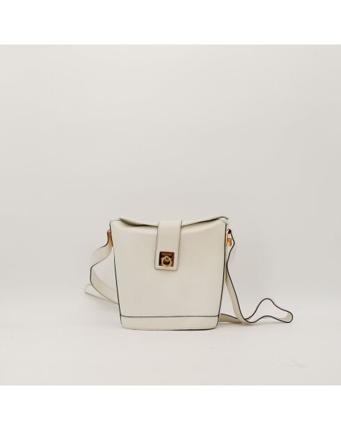 Sac en cuir Seau blanc - 25 x 22 x 21 cm