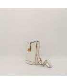 Sac en cuir Seau blanc - 25 x 22 x 21 cm
