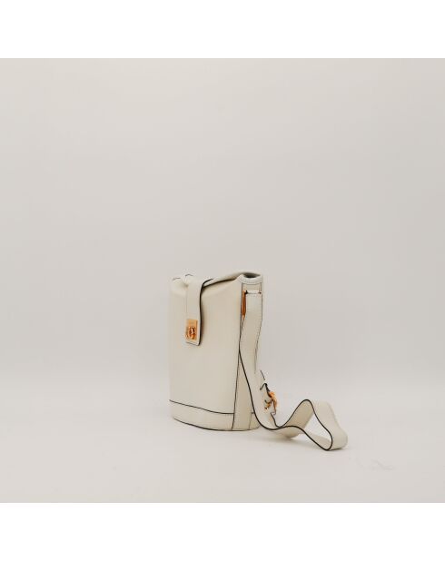 Sac en cuir Seau blanc - 25 x 22 x 21 cm