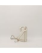 Sac en cuir Seau blanc - 25 x 22 x 21 cm