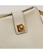 Sac en cuir Seau blanc - 25 x 22 x 21 cm