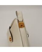 Sac en cuir Seau blanc - 25 x 22 x 21 cm