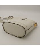 Sac en cuir Seau blanc - 25 x 22 x 21 cm