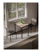 Ensemble table et chaises (3 pièces) Ensemble table et chaises 69 noir, chêne