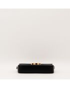 Sac en cuir Triomphe Claude noir - 21 x 11 x 5 cm