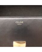 Sac en cuir Triomphe Claude noir - 21 x 11 x 5 cm