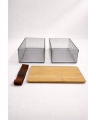 Set de cajas de almacenamiento ahumadas (3 piezas)