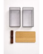 Set de cajas de almacenamiento ahumadas (3 piezas)