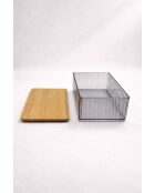 Set de cajas de almacenamiento ahumadas (3 piezas)
