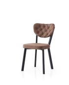Enzo 815 v2 stoelenset zwart en bruin (2 stuks)