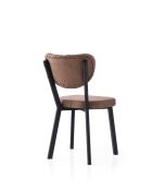Enzo 815 v2 stoelenset zwart en bruin (2 stuks)