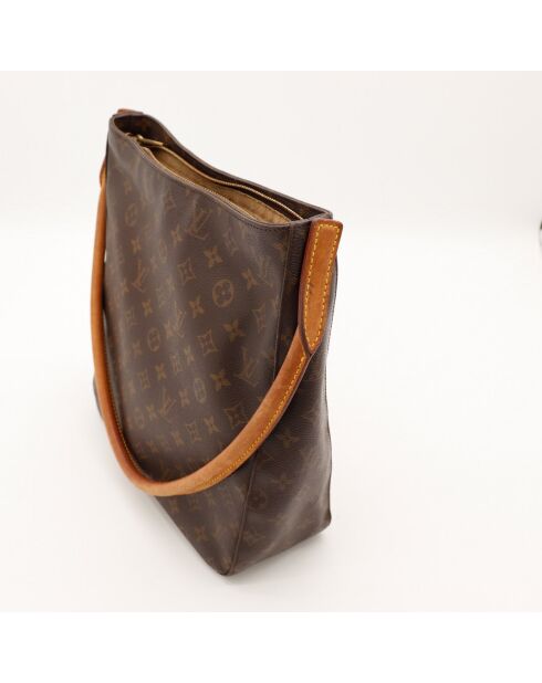 Sac Looping marron - 28 x 29 x 10 cm