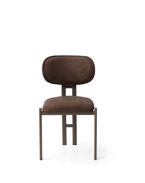 Set van 2 stoelen Muriz bruin Cappuccino - l.43 cm x H. 83 cm x D. 47,5 cm