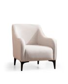 Silla plegable Belissimo, color blanco roto, 77 x 94 x 87 cm