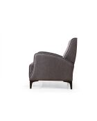 Silla plegable Petra antracita, 78 x 78 x 87 cm