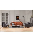 Silla plegable Petra antracita, 78 x 78 x 87 cm
