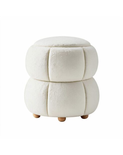 Puf Software blanco roto - 45 x 45 x 46 cm