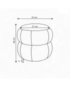 Puf Software blanco roto - 45 x 45 x 46 cm