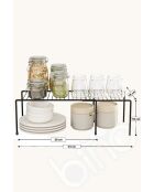 Organisateur de cuisine (2 pièces) noir