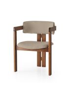 CO-033 walnoot- en visiestoel - 49 x 58 x 76 cm