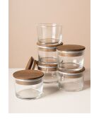Set di scatole portaoggetti (12 pezzi) trasparenti