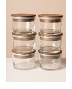 Set di scatole portaoggetti (12 pezzi) trasparenti