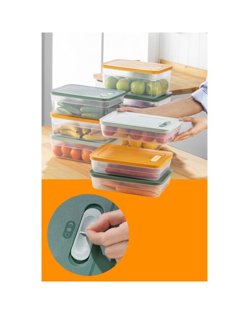 Set di scatole portaoggetti (9 pezzi) multicolore