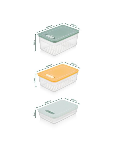 Set Aufbewahrungsboxen (9 Stück) mehrfarbig
