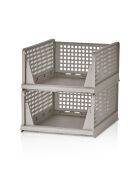 Estante multifuncional de plástico marrón claro - 33,5 x 55,5 x 43 cm