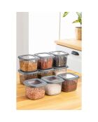 Set di scatole portaoggetti (9 pezzi) antracite