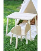 Kinderstoel Mickey bruine stoel - 25 x 30 x 30 cm
