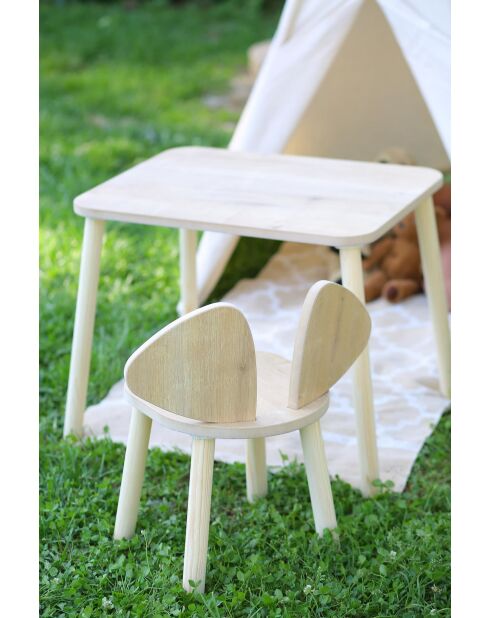 Kinderstoel Mickey bruine stoel - 25 x 30 x 30 cm