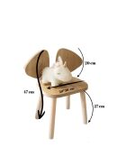 Kinderstoel Mickey bruine stoel - 25 x 30 x 30 cm