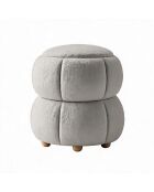 Pouffe Software gris claro - 45 x 45 x 46 cm