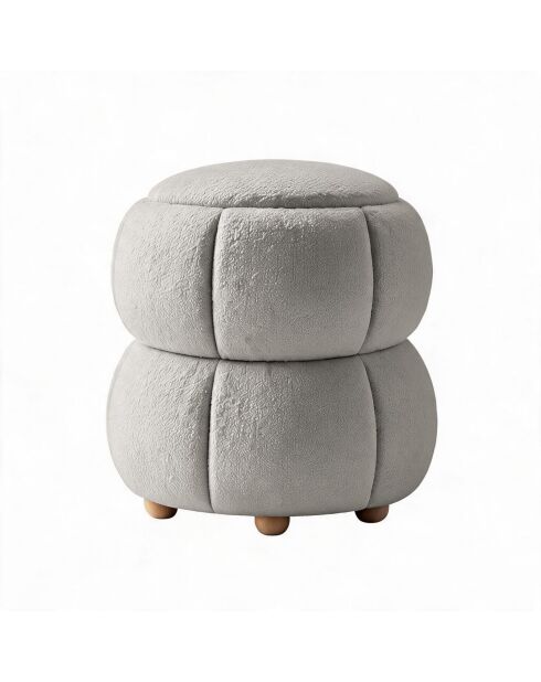 Pouffe Software gris claro - 45 x 45 x 46 cm