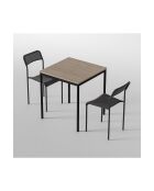 Ensemble table et chaises (3 pièces) Ensemble table et chaises 69 v2 noir, chêne