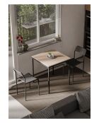Ensemble table et chaises (3 pièces) Ensemble table et chaises 69 v2 noir, chêne