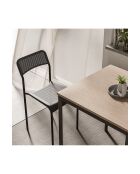 Ensemble table et chaises (3 pièces) Ensemble table et chaises 69 v2 noir, chêne