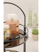 Schwarzer Badezimmer-Organizer - 23 x 39 x 23 cm