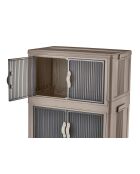Armario multifuncional marrón claro - 56 x 127 x 56 cm