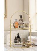 Organizer da bagno dorato - 23 x 39 x 23 cm