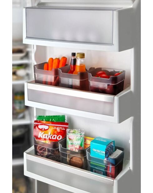 Kühlschrank-Organizer-Set (6-teilig) transparent
