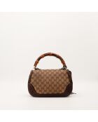 Sac en cuir Bambou 1947 beige - 25 x 17 x 9 cm