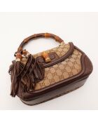Sac en cuir Bambou 1947 beige - 25 x 17 x 9 cm